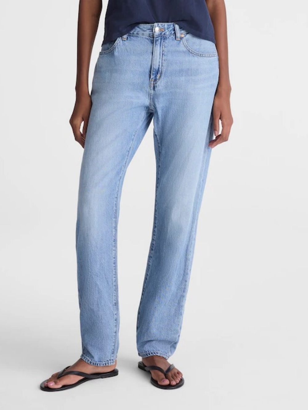 Madewell The Dean Easy Straight Jean in Airy Denim Faded Horizon Wash Size 29 - Picture 2 of 13